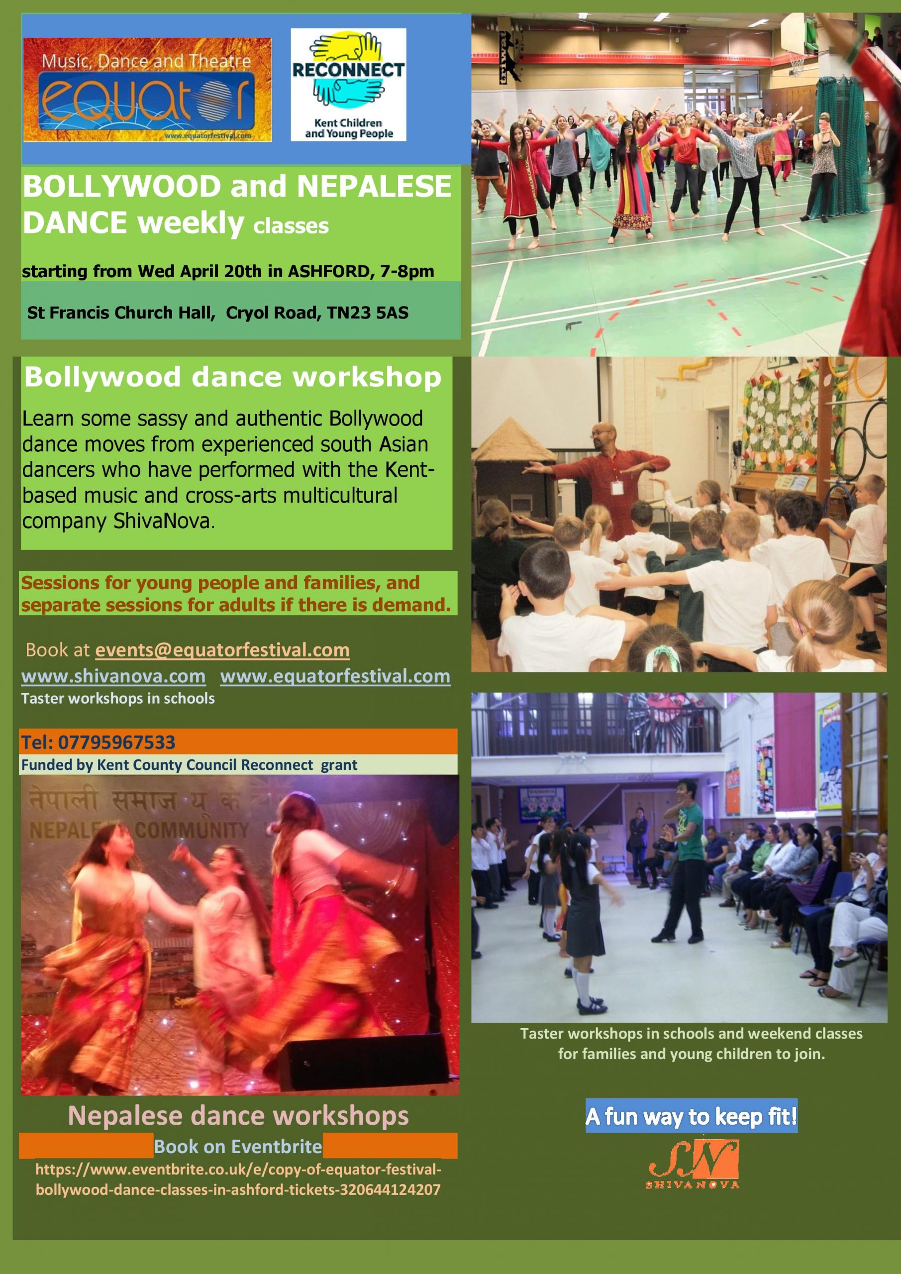 Bollywood and Nepalese Dance weekly classes @ St Francis Church Hall