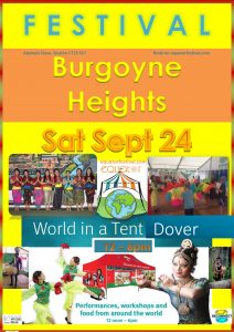 World in a Tent multicultural Festival Dover @ Burgoyne Heights